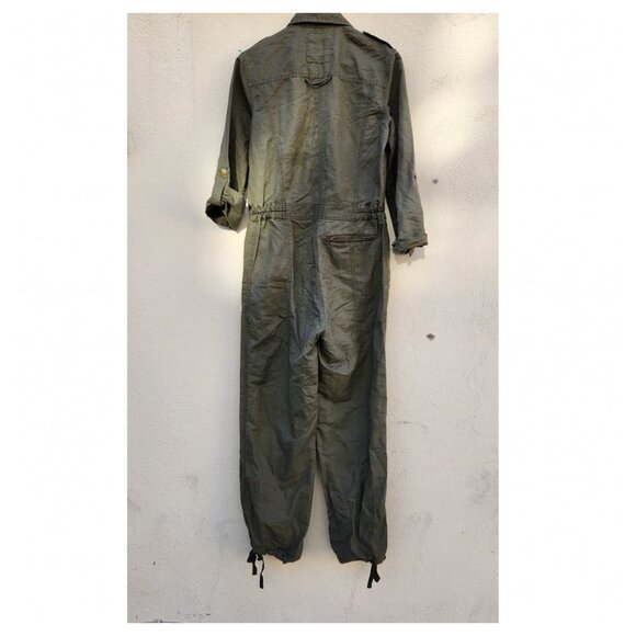 Vintage Free People Military Flight Suit in Army Green - Picture 4 of 5